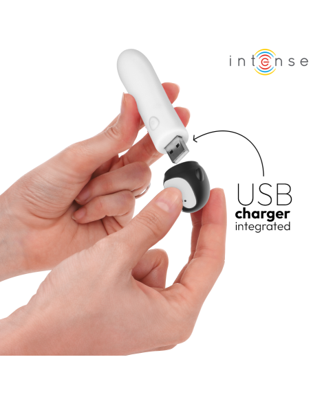 INTENSE - RICO BALA VIBRADORA PINGÜINO RECARGABLE USB 10 X 2.2 CM