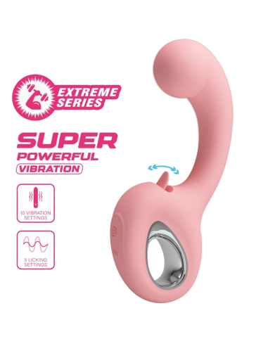 PRETTY LOVE - ERYNNYES VIBRADOR PUNTO G ESTIMULADOR CLÍTORIS 10 VIBRACIONES ROSA