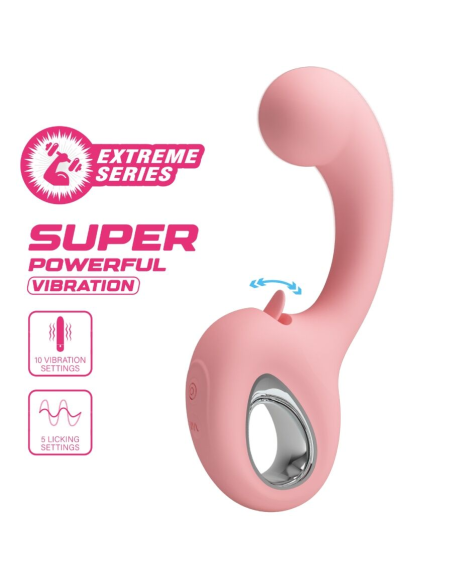 PRETTY LOVE - ERYNNYES VIBRADOR PUNTO G ESTIMULADOR CLÍTORIS 10 VIBRACIONES ROSA