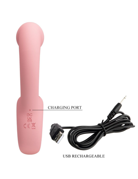 PRETTY LOVE - ERYNNYES VIBRADOR PUNTO G ESTIMULADOR CLÍTORIS 10 VIBRACIONES ROSA