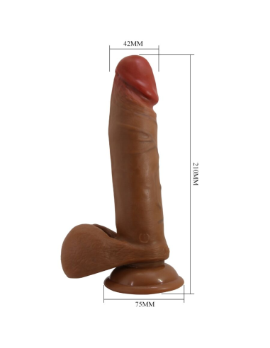 BAILE - ABEL DILDO REALÍSTICO 21 CM MULATO
