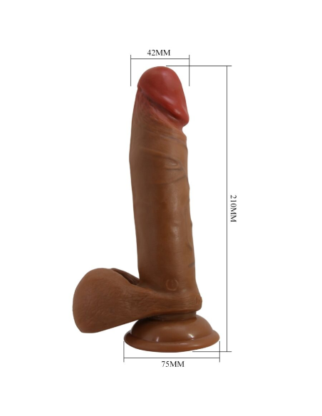 BAILE - ABEL DILDO REALÍSTICO 21 CM MULATO