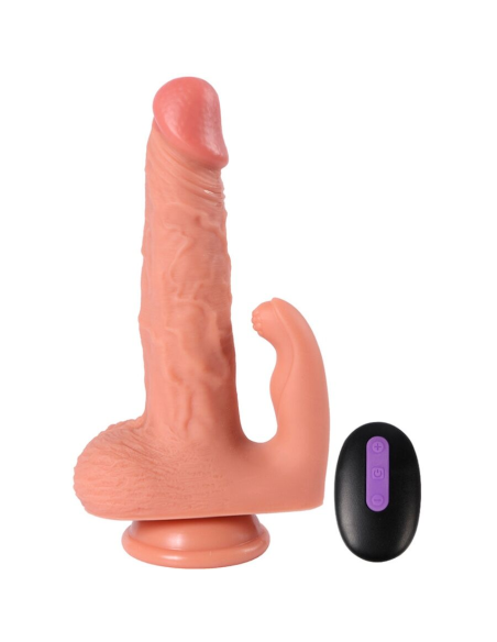 SHEQU - HAYDEN DILDO Y ESTIMULADOR DE CLÍTORIS CON VIBRACIÓN Y CONTROL REMOTO 16 CM