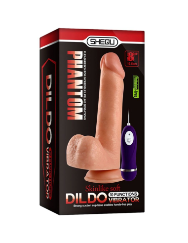 SHEQU - ADAM DILDO VIBRADOR CON CONTROL REMOTO 21 CM