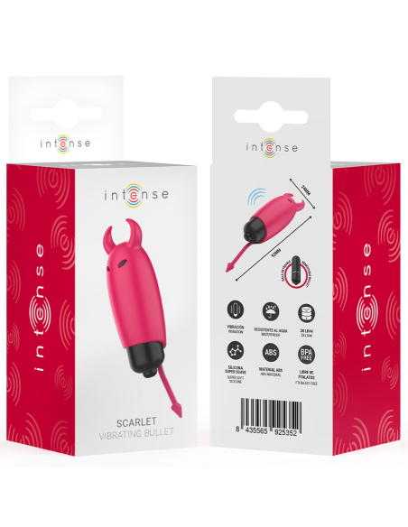 INTENSE - SCARLET BALA VIBRADORA DEMONIO ROJO 9.3 X 2.4 CM