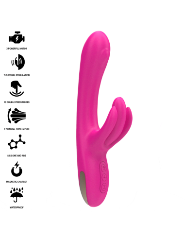 INTENSE - BRITNEY VIBRADOR MULTIFUNCIÓN RABBIT 23 CM ROSA