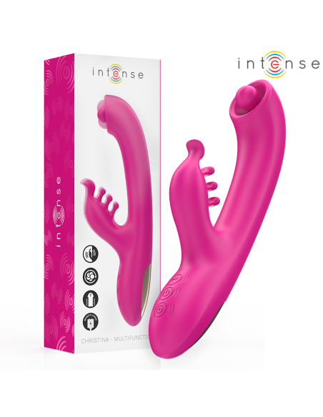INTENSE - CHRISTINA VIBRADOR MULTIFUNCIÓN RABBIT 22.5 CM ROSA