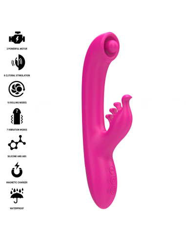 INTENSE - CHRISTINA VIBRADOR MULTIFUNCIÓN RABBIT 22.5 CM ROSA
