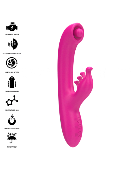 INTENSE - CHRISTINA VIBRADOR MULTIFUNCIÓN RABBIT 22.5 CM ROSA