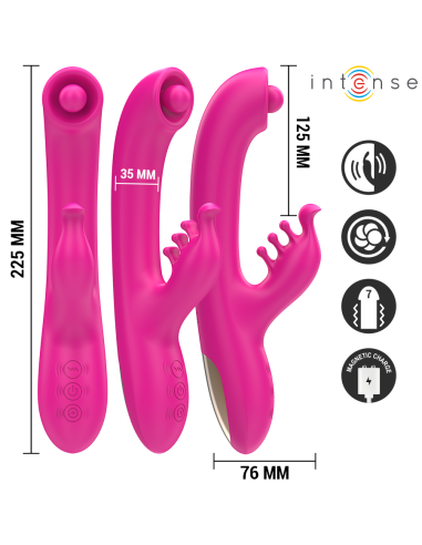 INTENSE - CHRISTINA VIBRADOR MULTIFUNCIÓN RABBIT 22.5 CM ROSA