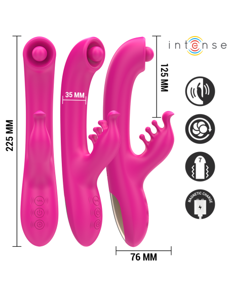 INTENSE - CHRISTINA VIBRADOR MULTIFUNCIÓN RABBIT 22.5 CM ROSA