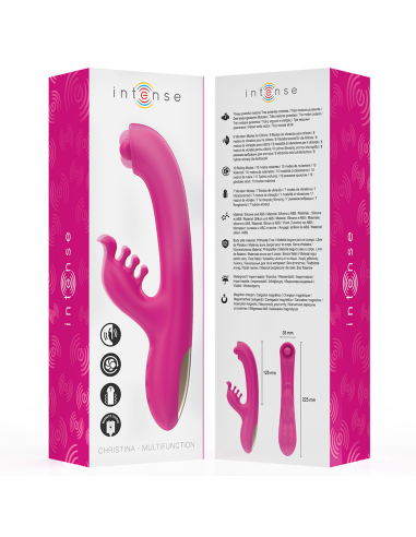 INTENSE - CHRISTINA VIBRADOR MULTIFUNCIÓN RABBIT 22.5 CM ROSA