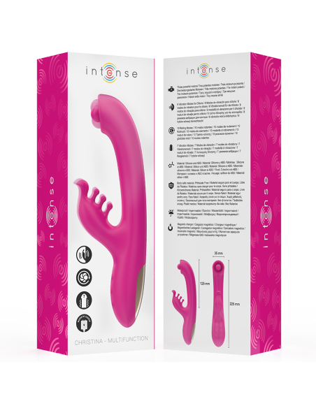 INTENSE - CHRISTINA VIBRADOR MULTIFUNCIÓN RABBIT 22.5 CM ROSA
