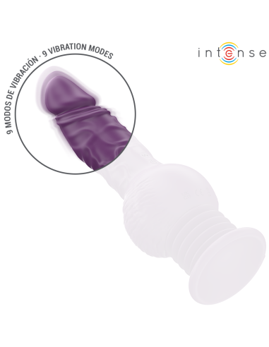 INTENSE - TATUM VIBRADOR MULTIFUNCIÓN CON VIBRACIÓN UP AND DOWN 24 CM MORADO