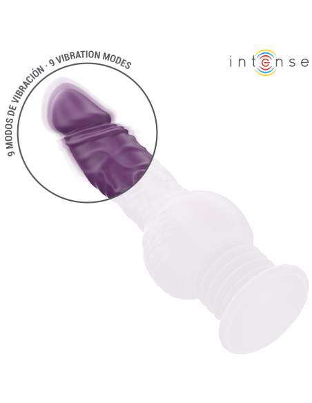 INTENSE - TATUM VIBRADOR MULTIFUNCIÓN CON VIBRACIÓN UP AND DOWN 24 CM MORADO