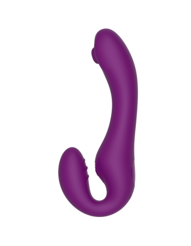 XOCOON - STRAPLESS STRAP-ON VIBRADOR 2 EN 1 CON CONTROL REMOTO MORADO