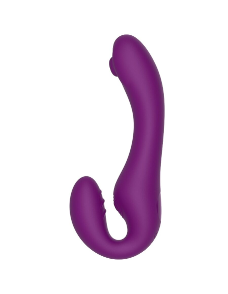 XOCOON - STRAPLESS STRAP-ON VIBRADOR 2 EN 1 CON CONTROL REMOTO MORADO