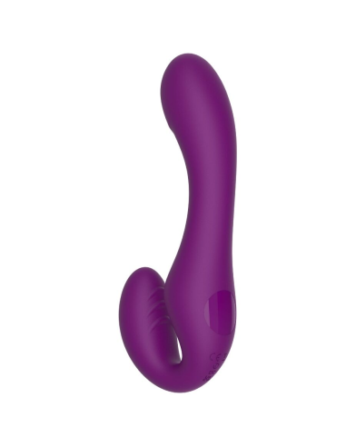 XOCOON - STRAPLESS STRAP-ON VIBRADOR 2 EN 1 CON CONTROL REMOTO MORADO