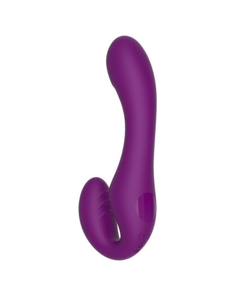 XOCOON - STRAPLESS STRAP-ON VIBRADOR 2 EN 1 CON CONTROL REMOTO MORADO
