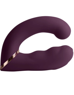 ROCKS- OFF - GEMINI VIBRADOR DUAL PUNTO G Y ESTIMULADOR CLÍTORIS MORADO