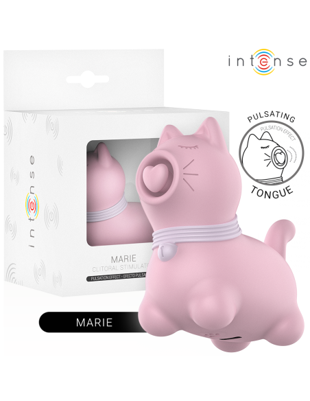 INTENSE - MARIE ESTIMULADOR CON LENGUA EFECTO PULSACIÓN ROSA