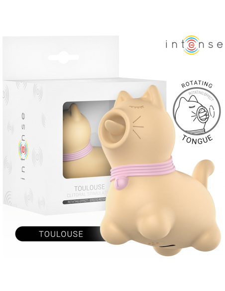 INTENSE - TOULOUSE ESTIMULADOR CON LENGUA ROTATIVA 360º AMARILLO