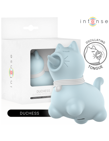 INTENSE - DUCHESS ESTIMULADOR CON LENGUA ROTATIVA 360º AZUL