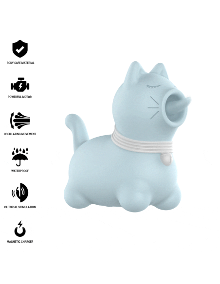 INTENSE - DUCHESS ESTIMULADOR CON LENGUA ROTATIVA 360º AZUL