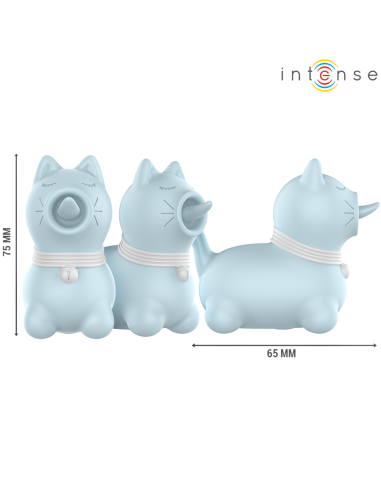 INTENSE - DUCHESS ESTIMULADOR CON LENGUA ROTATIVA 360º AZUL