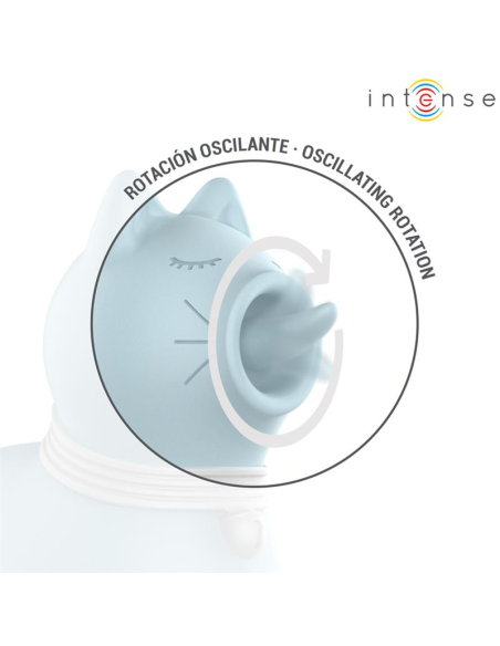 INTENSE - DUCHESS ESTIMULADOR CON LENGUA ROTATIVA 360º AZUL
