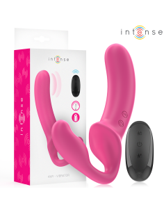 INTENSE - AMY VIBRADOR DOBLE 20 CM ROSA CONTROL REMOTO