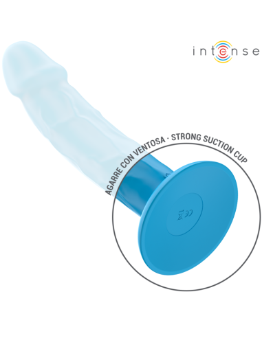 INTENSE - PHOEBE VIBRADOR REALÍSTICO 10 VIBRACIONES AZUL CONTROL REMOTO