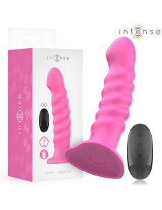 INTENSE - CINDY VIBRADOR TALLA L DISEÑO EN ESPIRAL 10 VIBRACIONES ROSA CONTROL REMOTO