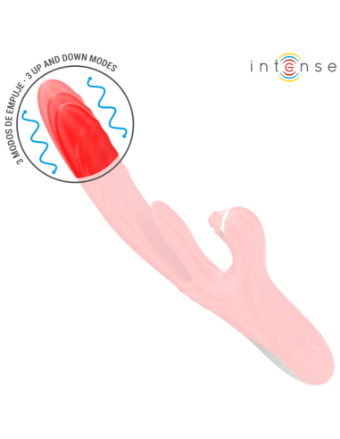 INTENSE - ROSALIA VIBRADOR MULTIFUNCIÓN 3 EN 1 ROJO