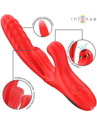 INTENSE - KAROL VIBRADOR MULTIFUNCIÓN EMPUJE and SUCCION and ESTIMULACIÓN