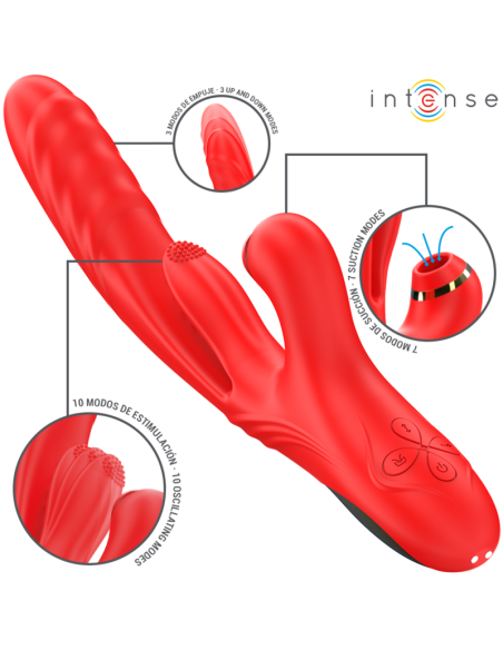 INTENSE - KAROL VIBRADOR MULTIFUNCIÓN EMPUJE and SUCCION and ESTIMULACIÓN