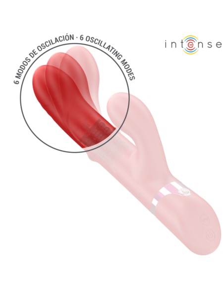 INTENSE - LELE VIBRADOR MULTIFUNCIÓN ROTATORIO and OSCILACIÓN and ESTIMULACIÓN ROJO