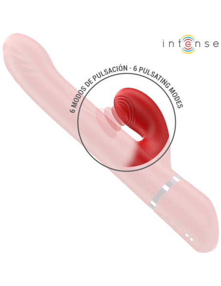 INTENSE - LELE VIBRADOR MULTIFUNCIÓN ROTATORIO and OSCILACIÓN and ESTIMULACIÓN ROJO