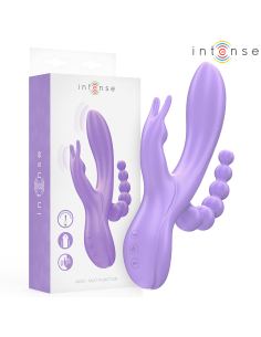 INTENSE - MIKO TRIPLE VIBRADOR RABBIT and ESTIMULADOR and ANAL 7 VIBRACIONES MORADO