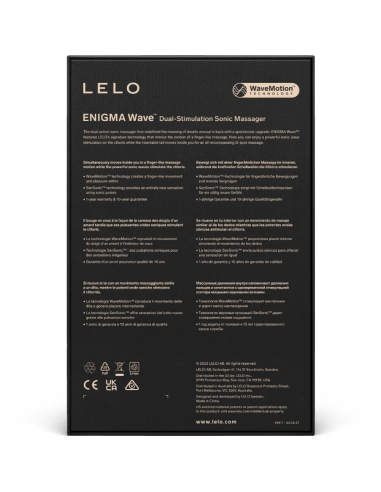 LELO - ENIGMA WAVE MASAJEADOR TRIPLE VIBRACIÓN NEGRO