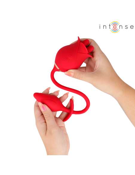 INTENSE - MELANIE DOBLE ESTIMULADOR CLÍTORIS CON LENGUA ZIGZAG