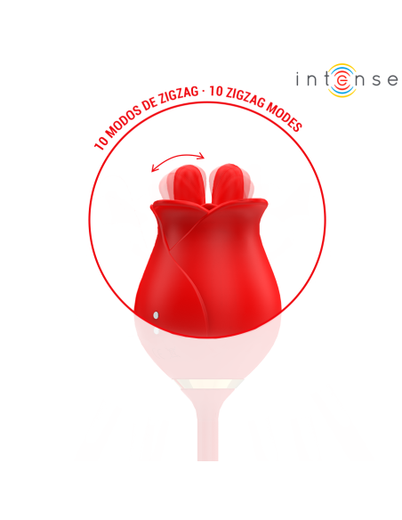 INTENSE - MELANIE DOBLE ESTIMULADOR CLÍTORIS CON LENGUA ZIGZAG
