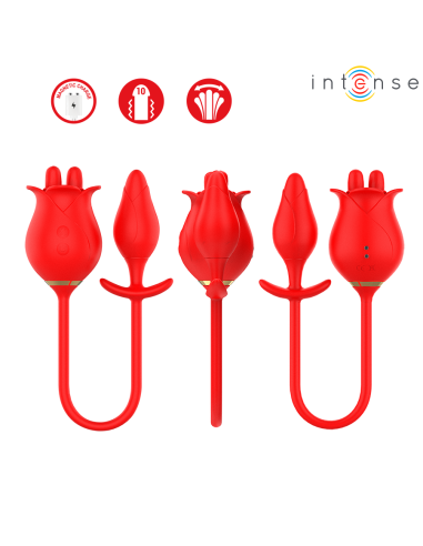 INTENSE - MELANIE DOBLE ESTIMULADOR CLÍTORIS CON LENGUA ZIGZAG