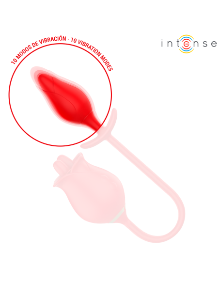 INTENSE - MELANIE DOBLE ESTIMULADOR CLÍTORIS CON LENGUA ZIGZAG