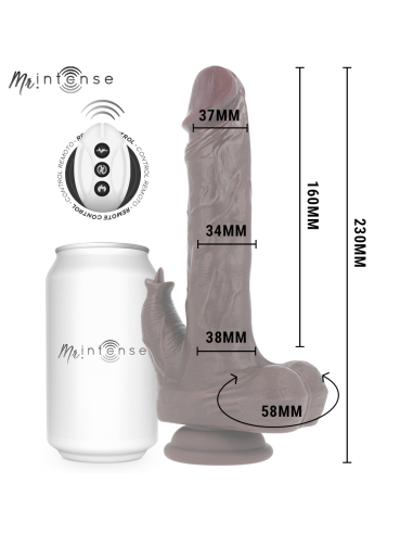MR INTENSE - MORGAN REALÍSTICO MULTIFUNCIÓN CON VIBRACIÓN Y UP AND DOWN CONTROL REMOTO 23 CM -O- 3.5 CM