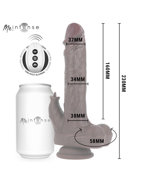 MR INTENSE - MORGAN REALÍSTICO MULTIFUNCIÓN CON VIBRACIÓN Y UP AND DOWN CONTROL REMOTO 23 CM -O- 3.5 CM