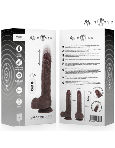 MR INTENSE - MATT REALÍSTICO MULTIFUNCIÓN CON VIBRACIÓN UP AND DOWN CONTROL REMOTO 22 CM -O- 4 CM