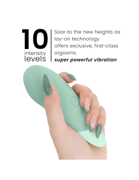 WOMANIZER - VIBE VIBRADOR LAY-ON SILENCIOSO VERDE CLARO