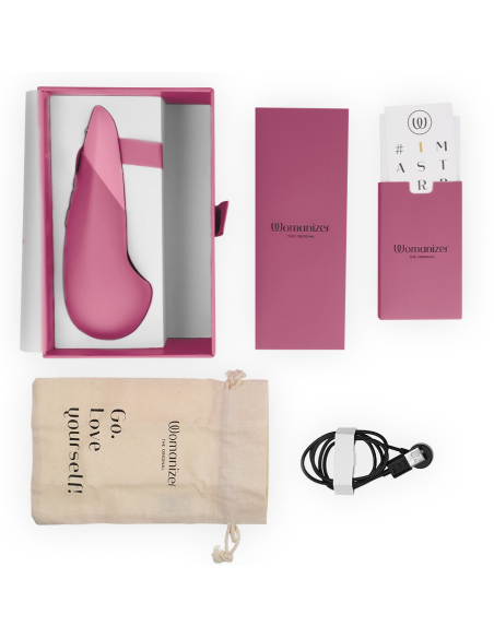 WOMANIZER - VIBE VIBRADOR LAY-ON SILENCIOSO ROSA OSCURO