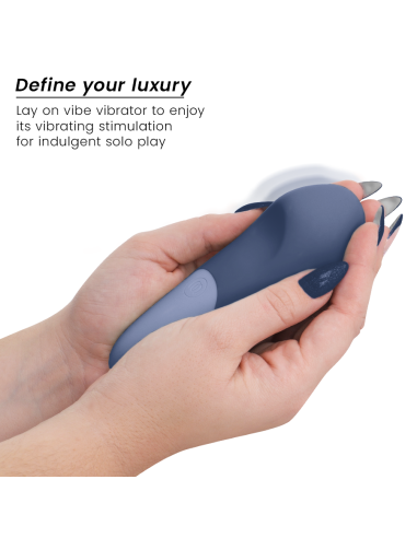 WOMANIZER - VIBE VIBRADOR LAY-ON SILENCIOSO AZUL OSCURO